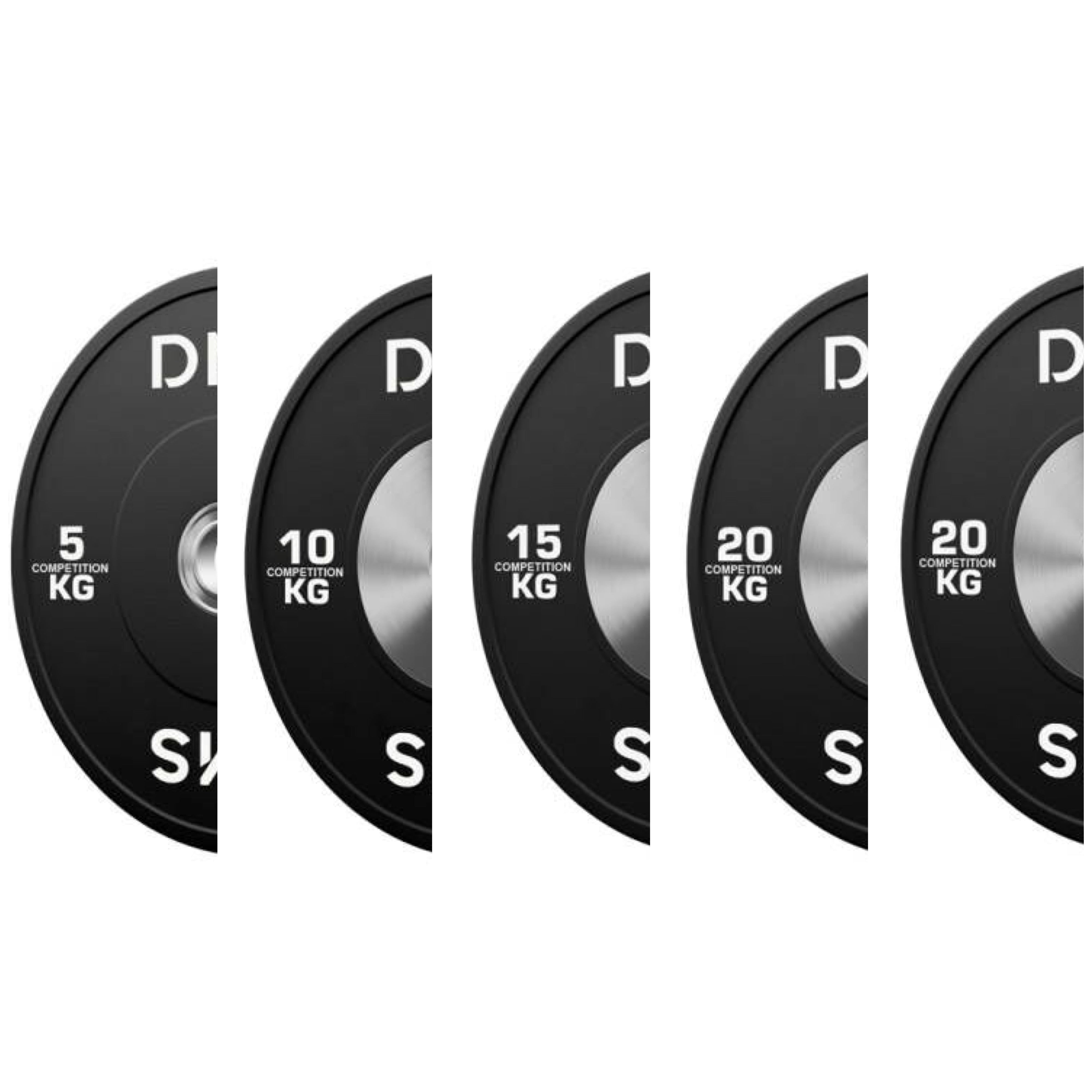 Black Competition Rubber Bumper Plates