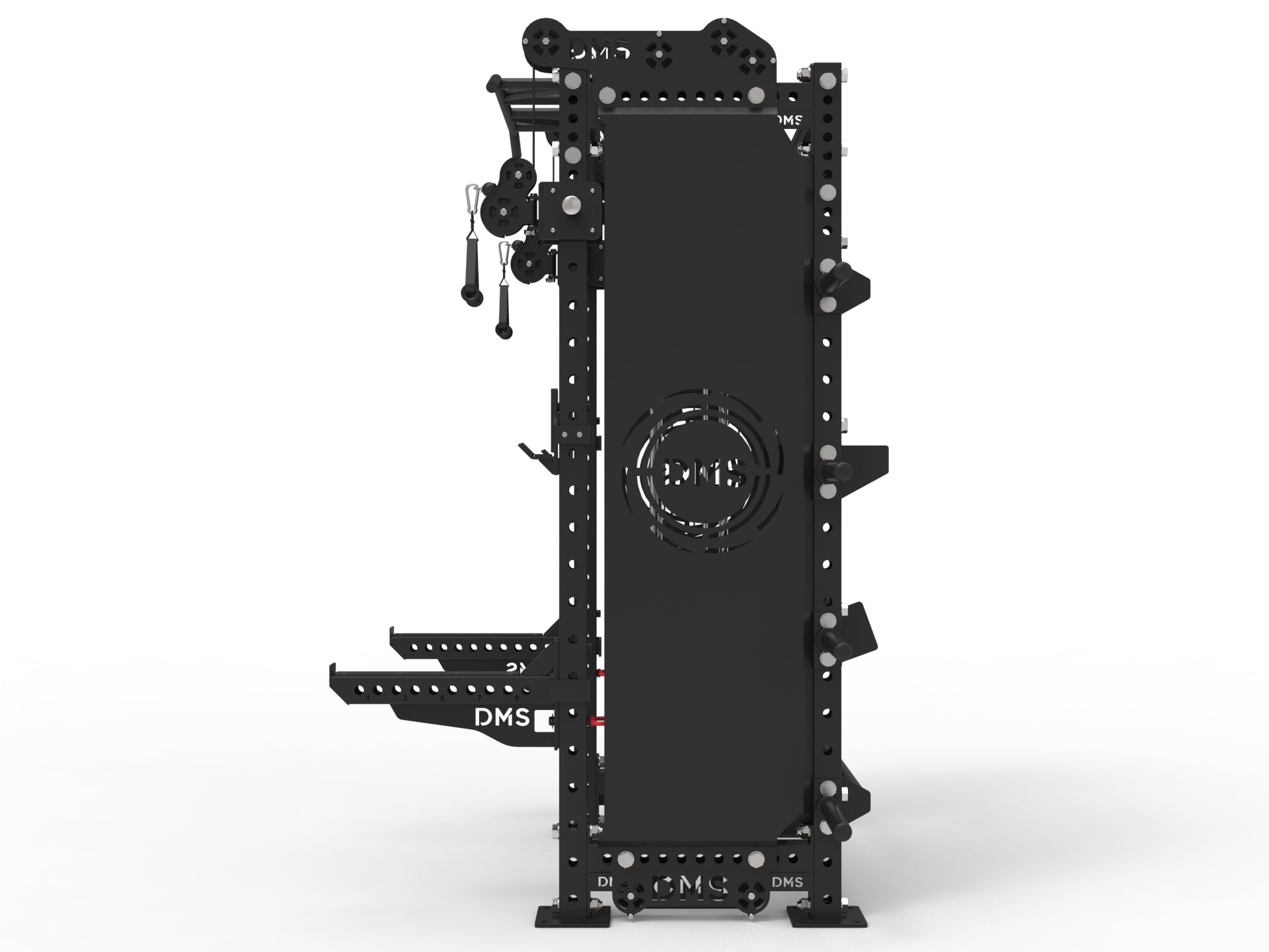 Galaxy Power Rack Side View with optional Cover Panels with Galaxy Logo