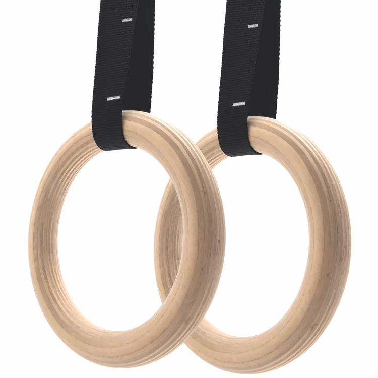 Gymnastic Rings with Numbered Straps