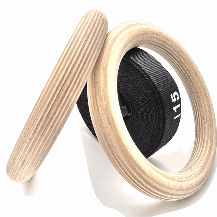 Gymnastic Rings with Numbered Straps