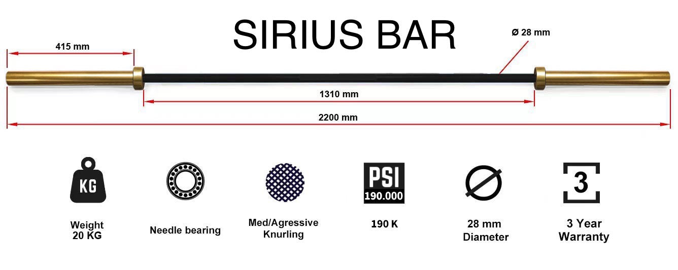 The SIRIUS Bar 20 kg.