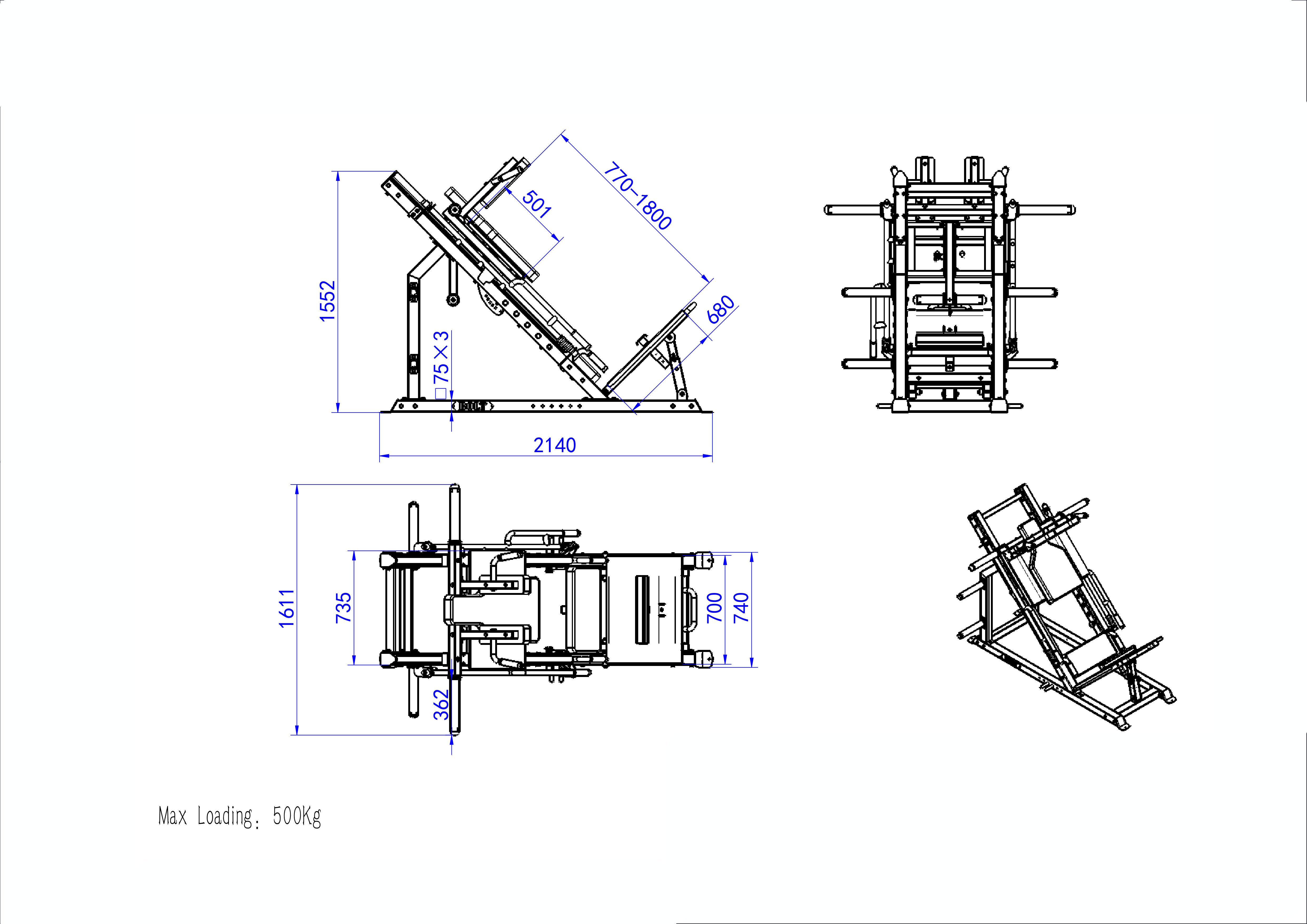 45º Leg Press + Hack Squat Combo