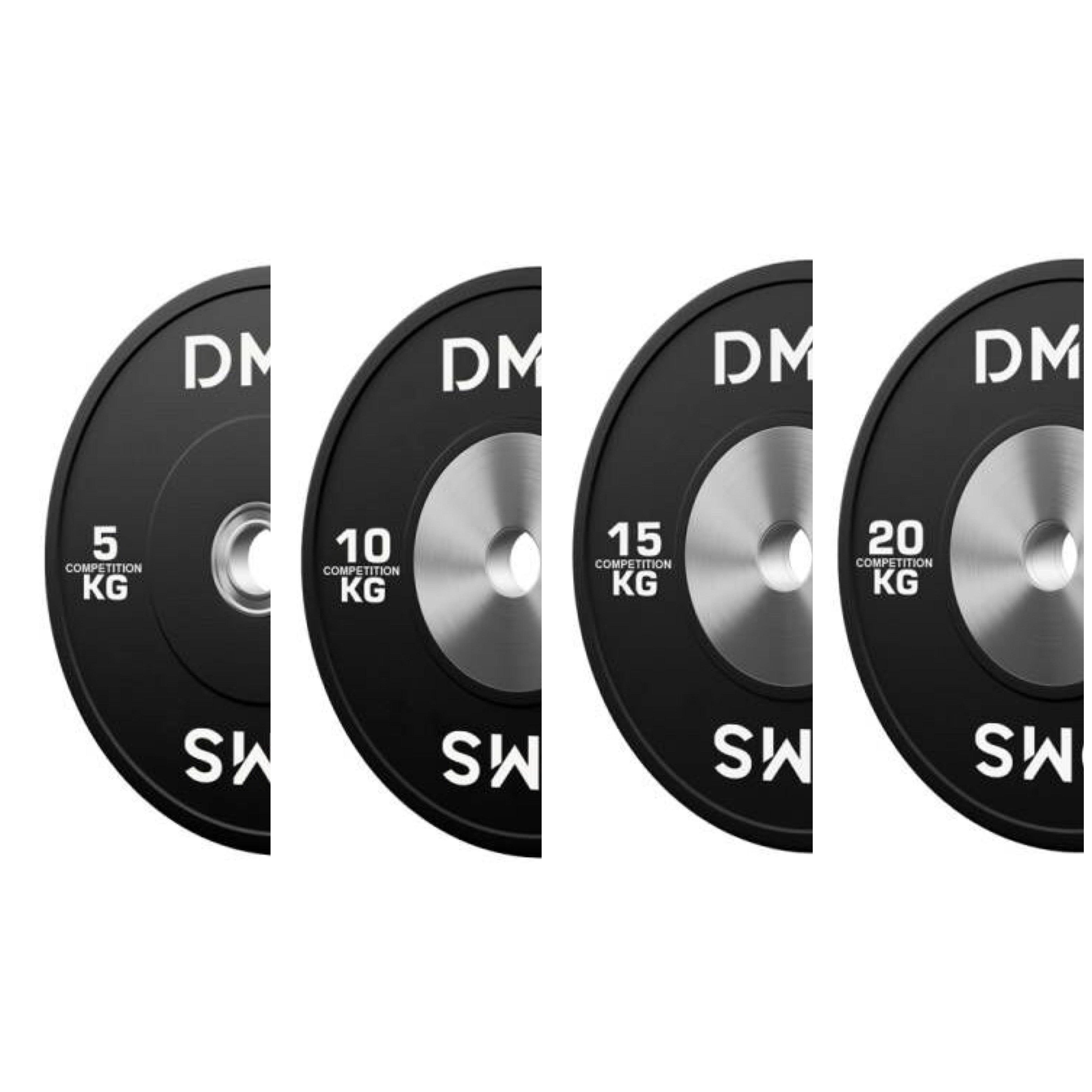 Black Competition Rubber Bumper Plates
