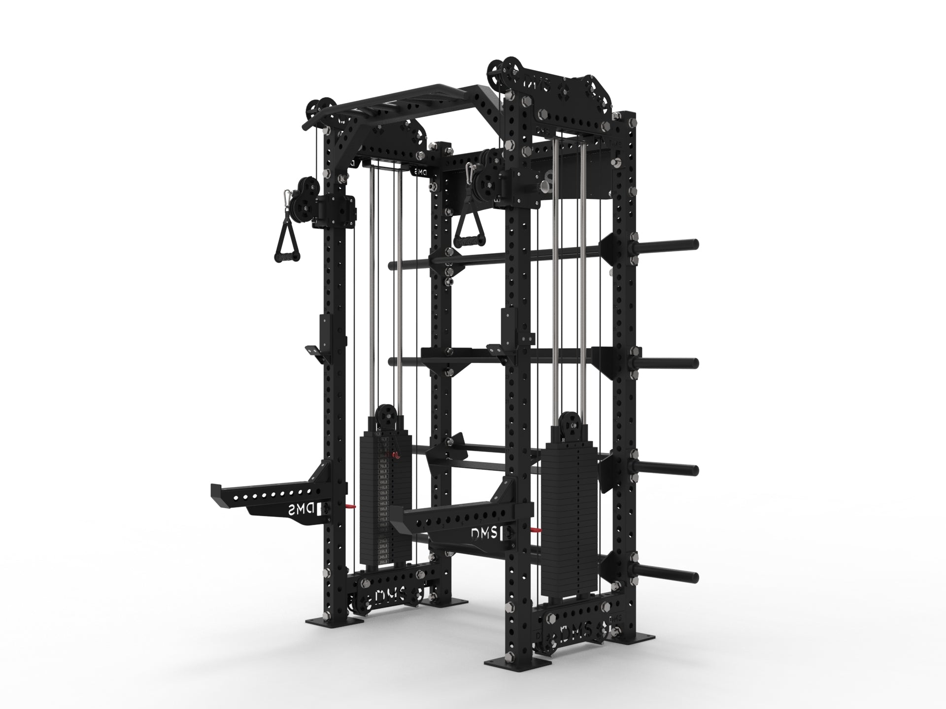Galaxy Power Rack with Spotter Arms (Storage plates optional)